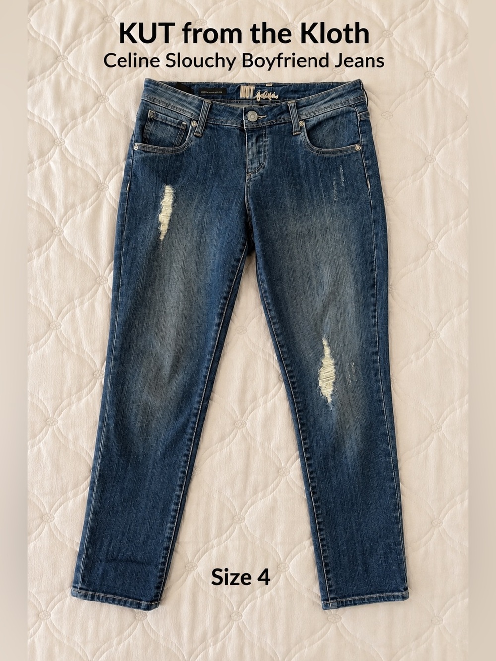 KUT from the Kloth Celine Slouchy Boyfriend Jeans — Size 4